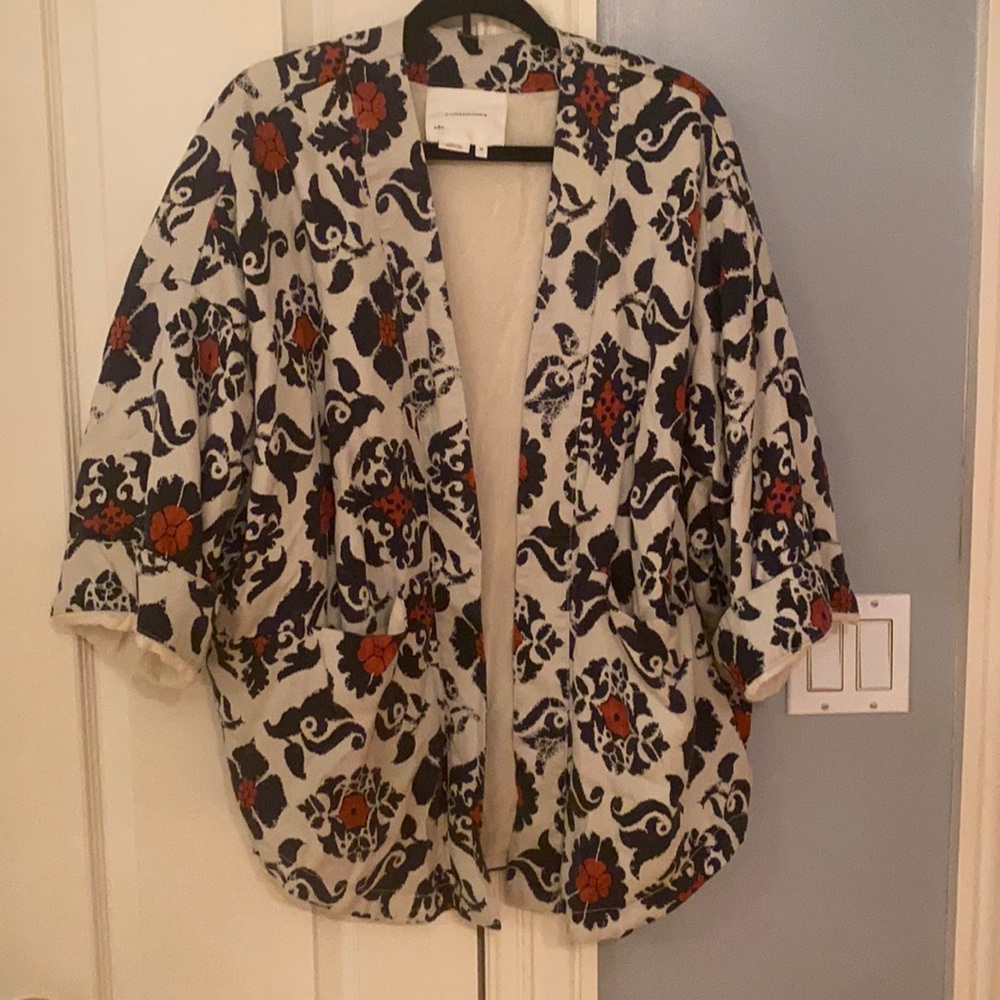 Anthropologie printed kimono jacket